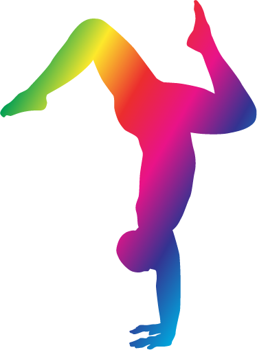 decorative handstand silhouette